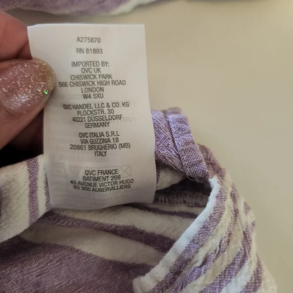 Denim & Co Striped Yarn Dyed Woven Shirt - Picture 8 of 11